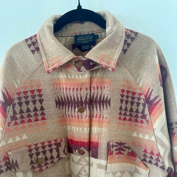 PENDLETON Ladies Wool Shirt Jacket - Size LG - Like New - Worn Once! - Picture 5 of 7